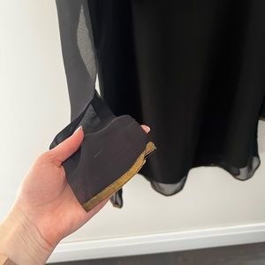 Black flowing Melange dress